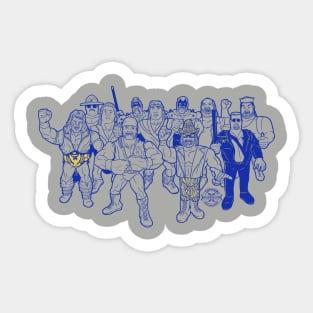 blue rumble Sticker